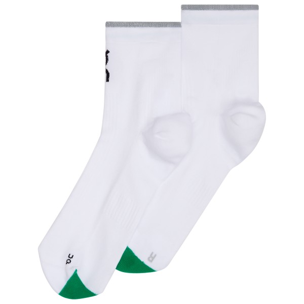 On Elite Run Sock Mid Hardloopsokken ivory Wit