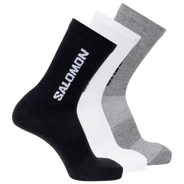 Salomon - Everyday Lite Crew 3-Pack - Multifunktionssocken Gr 45-47 schwarz