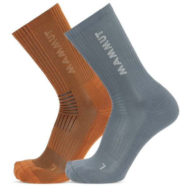 Mammut Multisport Crew 2-Pack Multifunctionele sokken Grijs