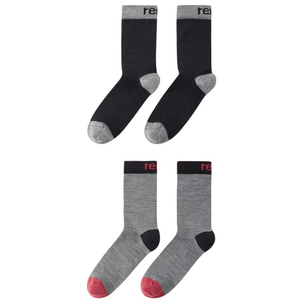 Reima Kid’s Parit Socks Merinosokken Zwart
