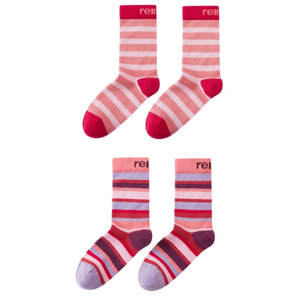 Reima Kid’s Parit Stripe Socks Merinosokken Roze
