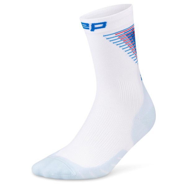 CEP Run Edt. Halo Socks Mid Cut Hardloopsokken Wit