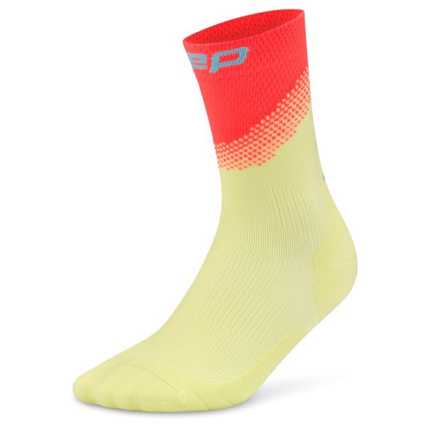 CEP Run Edt. Split Socks Mid Cut Hardloopsokken Geel