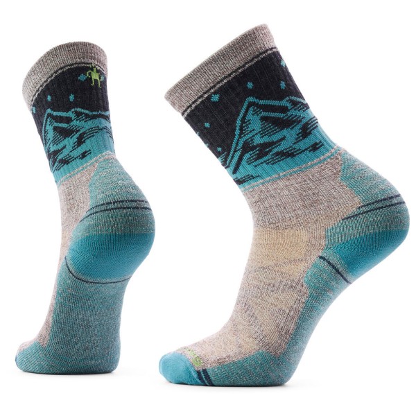 Smartwool Hike Light Cushion Valley View Crew Sock Wandelsokken turkoois Turquoise