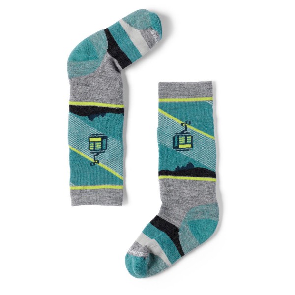 Smartwool Kid’s Winter FC Gondola Games OTC Skisokken turkoois Turquoise