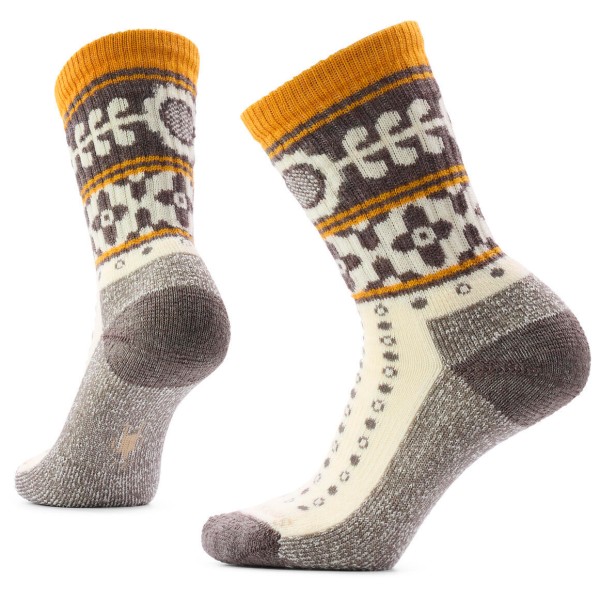 Smartwool Women’s Everyday Cozy Retro Sunflower Crew Multifunctionele sokken Grijs