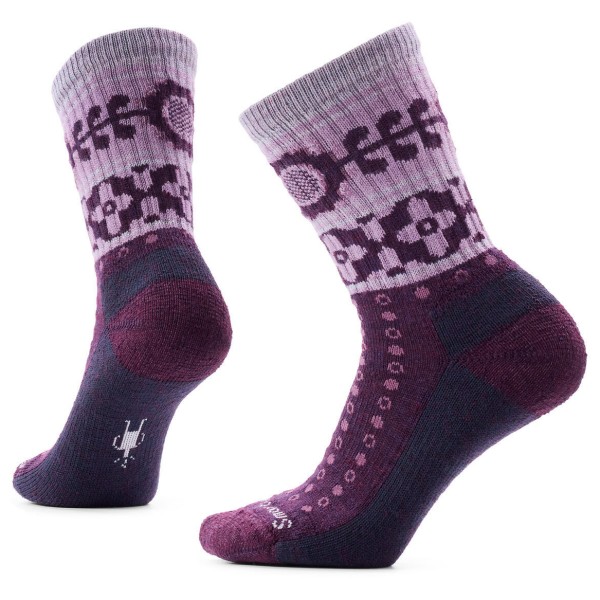 Smartwool Women’s Everyday Cozy Retro Sunflower Crew Multifunctionele sokken Purper