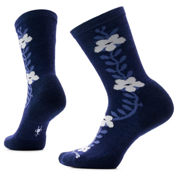 Smartwool Women’s Everyday Garden Vine Crew Socks Multifunctionele sokken Blauw