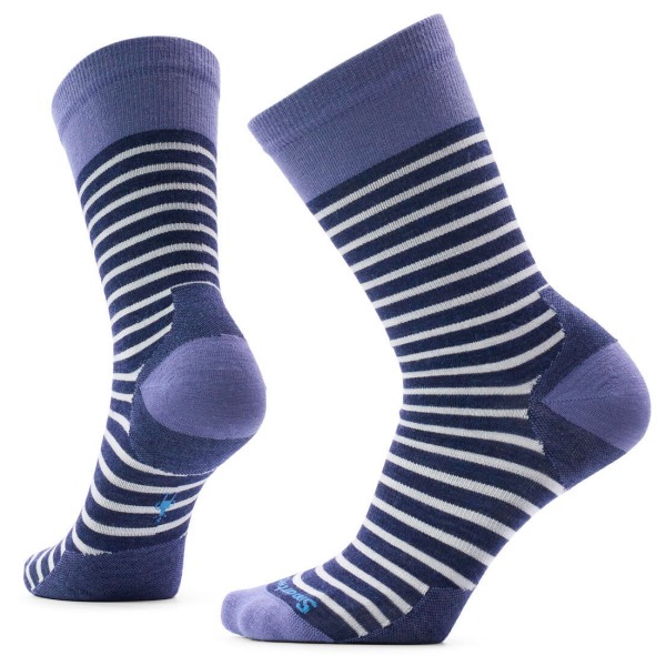 Smartwool Women’s Everyday Pin Stripe Crew Socks Multifunctionele sokken Blauw