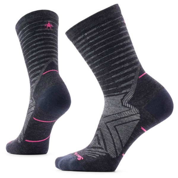 Smartwool Women’s Run Zero Cushion Crew Socks Hardloopsokken Grijs