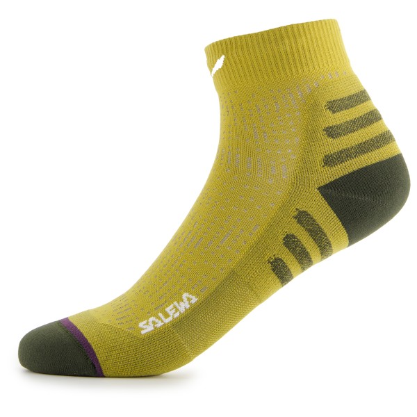 Salewa Pedroc QRT Sock Hardloopsokken /olijfgroen Geel