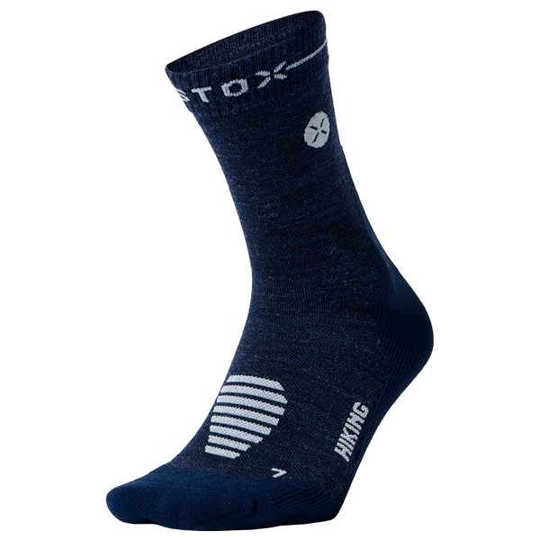 STOX Energy Socks Hiking Merino Ankle Socks Merinosocken Herren (Gr 43-47 |blau)
