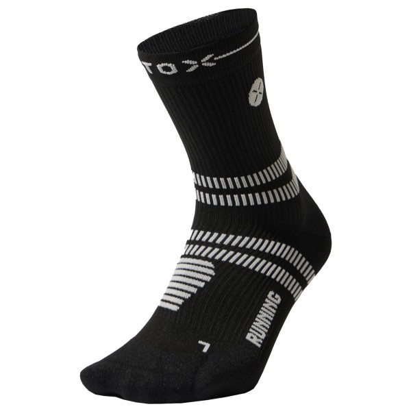 STOX Energy Socks Running Ankle Socks Laufsocken Herren (Gr 43-47 |schwarz)