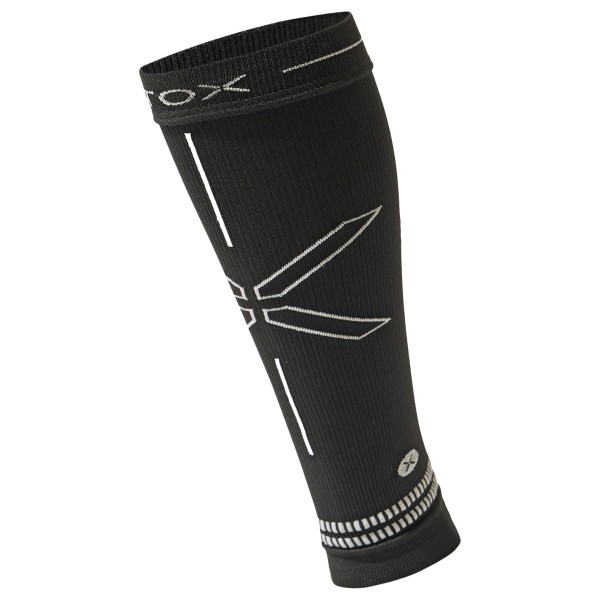 STOX Energy Socks Running Calf Sleeves Beinlinge Herren (Gr 43-47 |schwarz)