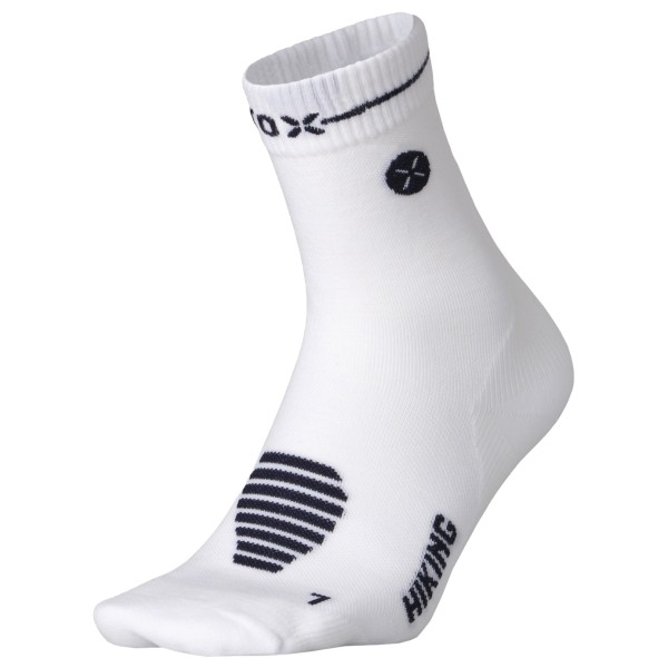 STOX Energy Socks Hiking Merino Ankle Socks Merinosocken Damen Wandern (Gr 38-40 |weiß/grau)