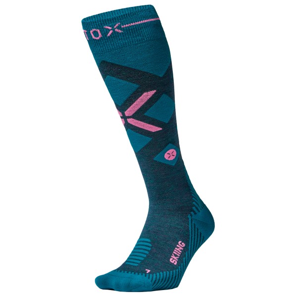 STOX Energy Socks Women’s Skiing Merino Socks Skisokken Blauw