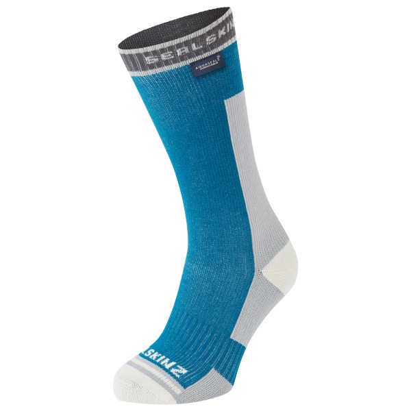 Sealskinz Holverstone Mid Length Hardloopsokken Blauw