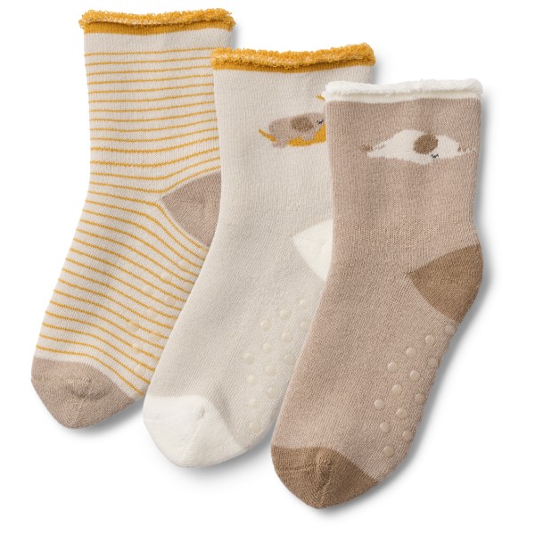 LIEWOOD – Kid’s Eloy Baby Socks 3-Pack – Multifunctionele sokken maat , Beige