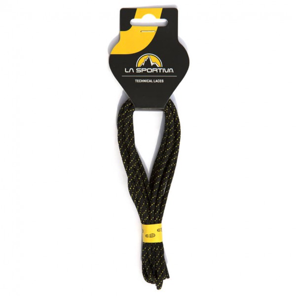 Image of La Sportiva - Approach Laces - Schnürsenkel Gr 173 cm schwarz/gelb