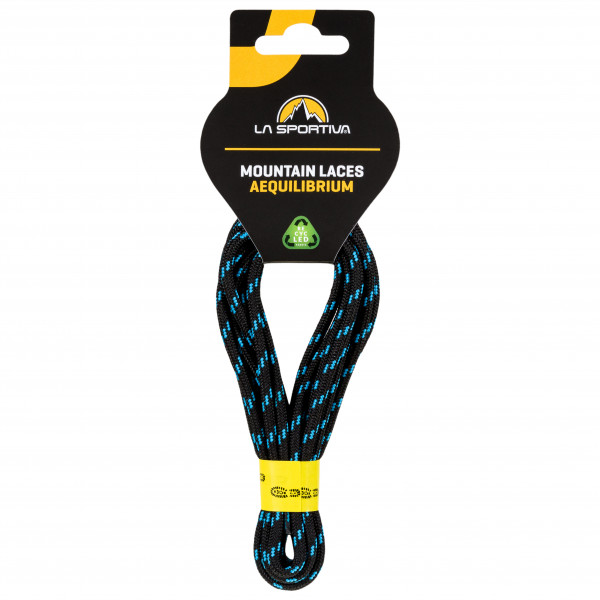 Image of La Sportiva - Lace Mountain Aequilibrium - Schnürsenkel Gr 160 cm;180 cm schwarz/gelb
