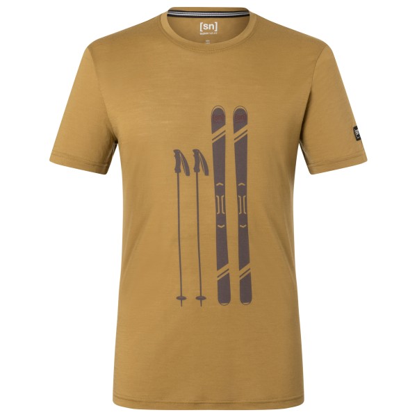 Image of super.natural - Skiing Gear Tee - Merinoshirt Gr L beige