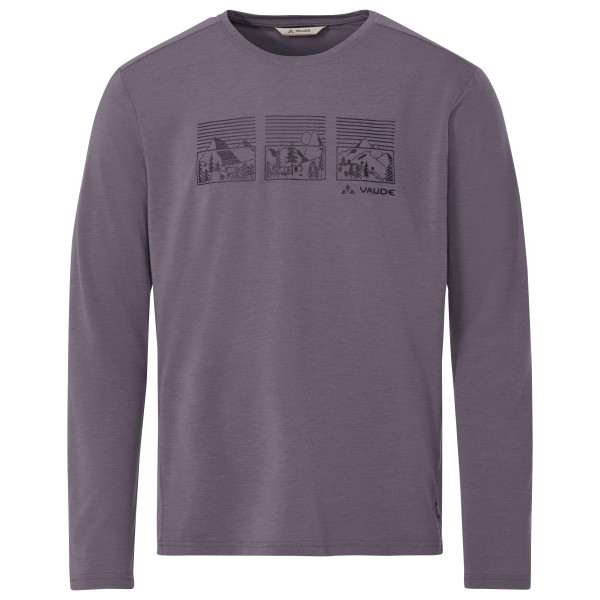 Vaude Rosemoor L/ T-Shirt III Longsleeve /purper Grijs