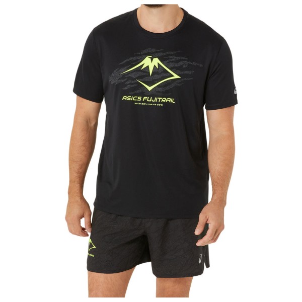 Image of Asics - Fujitrail Logo S/S Top - Funktionsshirt Gr L;XL;XXL schwarz
