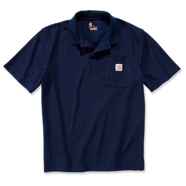 Image of Carhartt - Work Pocket Polo S/S - Polo-Shirt Gr L;M;S;XL;XS blau;schwarz