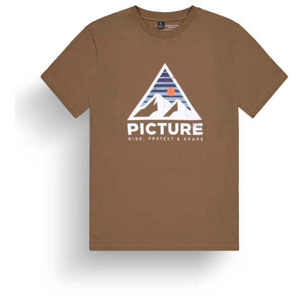 Image of Picture - Authentic Tee - T-Shirt Gr S braun
