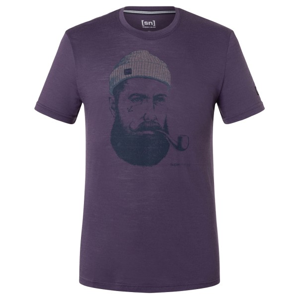 Image of super.natural - Sailor Tee - Merinoshirt Gr XL grau/lila