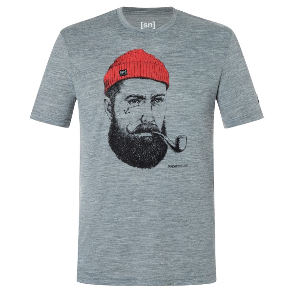 super.natural – Sailor Tee – Merinoshirt maat M, Grijs