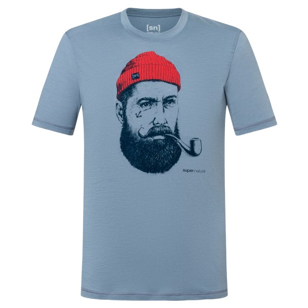 Image of super.natural - Sailor Tee - Merinoshirt Gr L;M;S;XL;XXL beige;blau;braun;grau/lila;grau/schwarz;lila;türkis