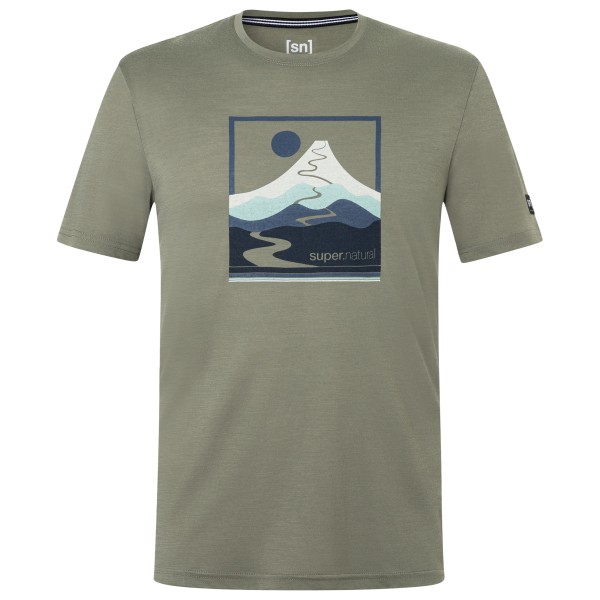 super.natural - Trace Hill Tee - Merinovillapaita