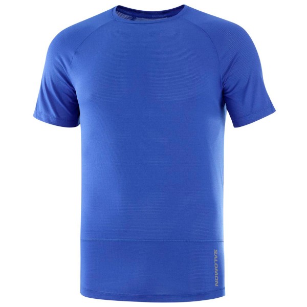 Image of Salomon - Cross Run S/S Tee - Laufshirt Gr L blau