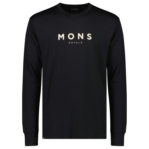 Image of Mons Royale - Yotei Classic L/S - Merinoshirt Gr L schwarz