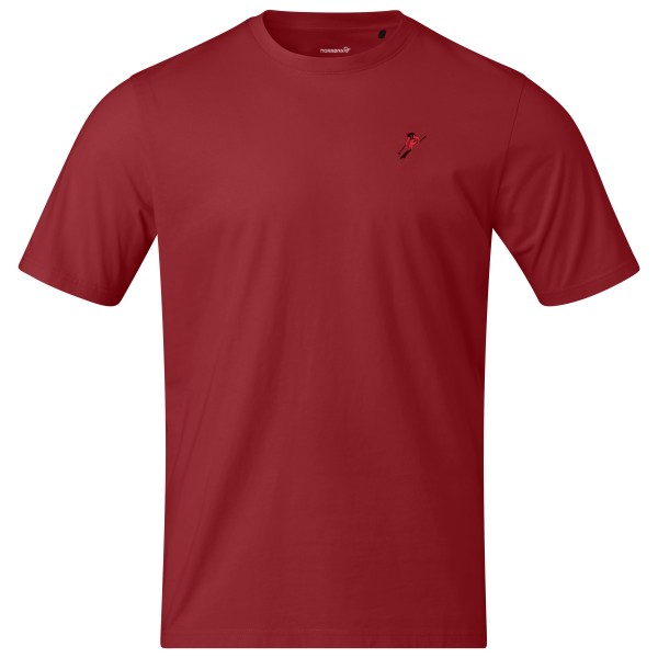 Norrøna /29 Cotton Activity Embroidery T-shirt Rood