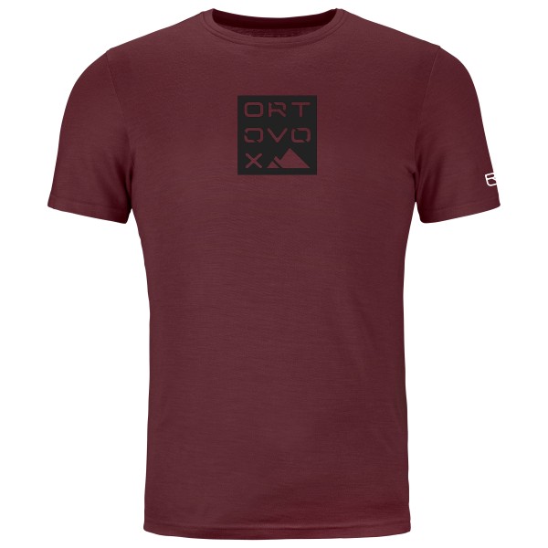 Image of Ortovox - 185 Merino Square TS - Merinoshirt Gr L winetasting