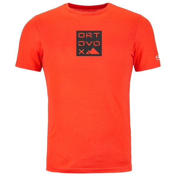Image of Ortovox - 185 Merino Square TS - Merinoshirt Gr L;M;S;XL;XXL orange