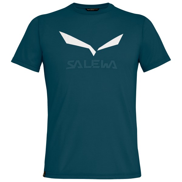 Salewa - Solidlogo Dry T-Shirt - Funktionsshirt Gr 48 - M blau