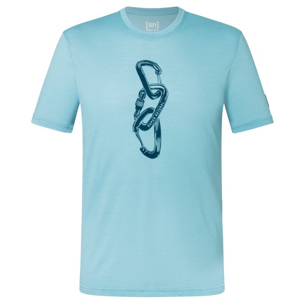 Image of super.natural - Carabineri Tee - Merinoshirt Gr 46 - S blau