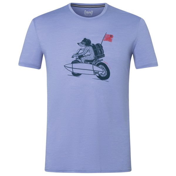 Image of super.natural - Naked Bear Tee - Merinoshirt Gr 46 - S;48/50 - M;52 - L;54 - XL;56 - XXL lila;oliv