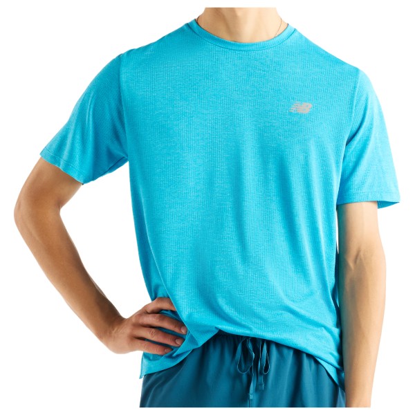New Balance Athletics Run Hardloopshirt turkoois Turquoise