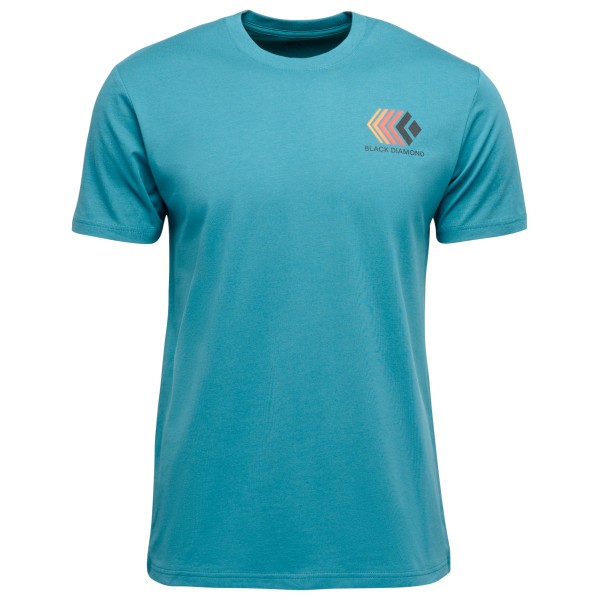 T-Shirt Black Diamond Faded S/S Tee Herren (Gr M |türkis)