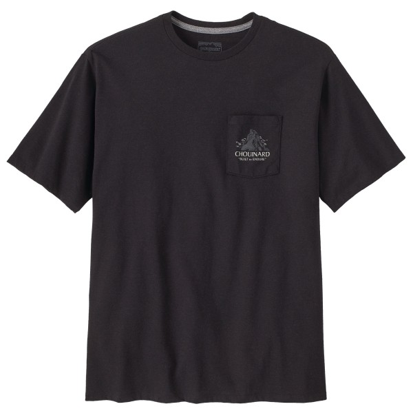Image of Patagonia - Chouinard Crest Pocket Responsibili-Tee - T-Shirt Gr L;M;S;XL;XS;XXL schwarz/grau