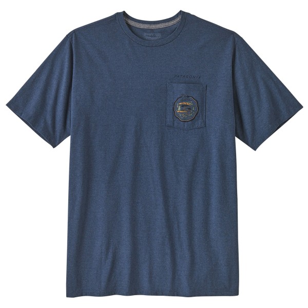 Image of Patagonia - Commontrail Pocket Responsibili-Tee - T-Shirt Gr L;M;S;XL;XS;XXL beige;blau