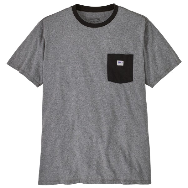 Image of Patagonia - Shop Sticker Pocket Responsibili-Tee - T-Shirt Gr L grau