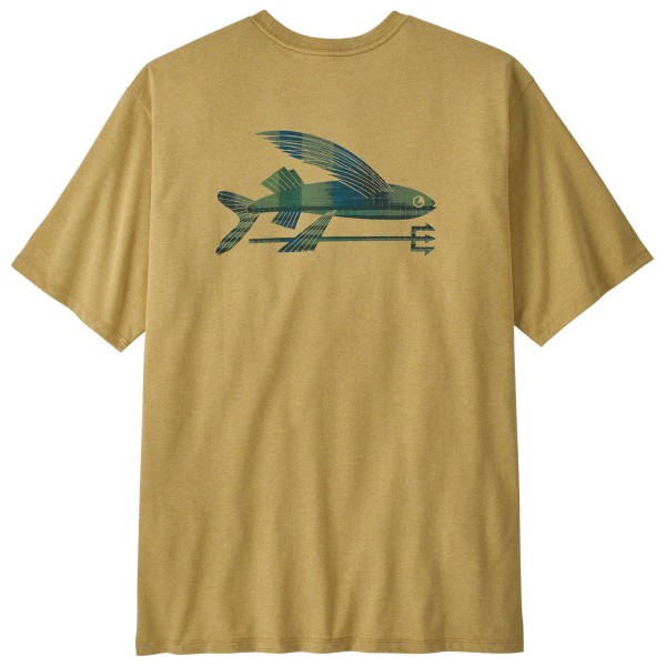 Patagonia Flying Fish Responsibili-Tee T-Shirt Men (Größe S |beige)