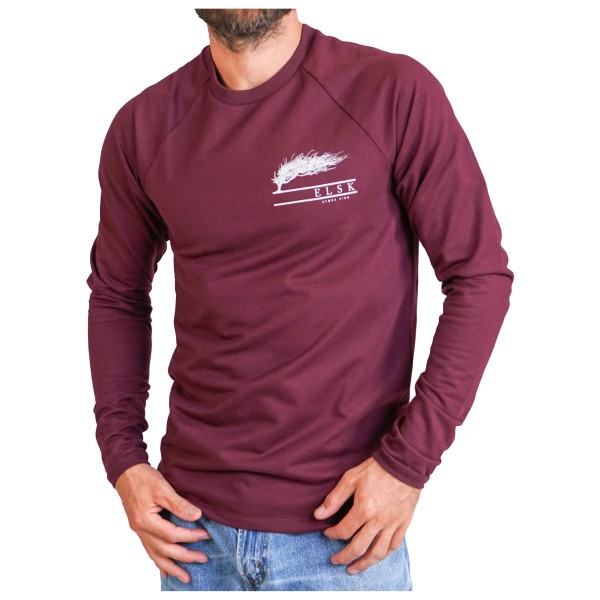 ELSK - Stærk Vind CH Lightweight Crewneck - Longsleeve Gr S rot