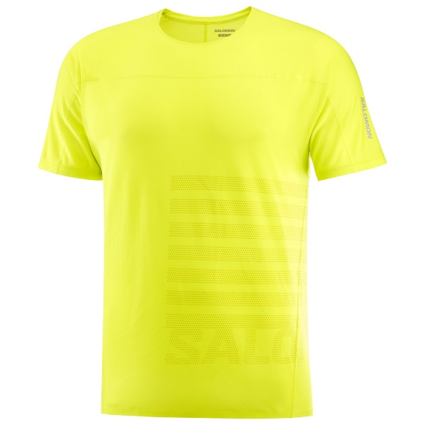 Image of Salomon - Sense Aero S/S Tee GFX - Laufshirt Gr L;S;XL;XXL gelb;türkis