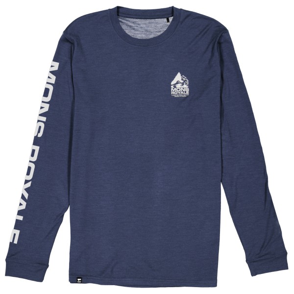 Image of Mons Royale - Icon Merino Air-Con L/S - Merinoshirt Gr L blau